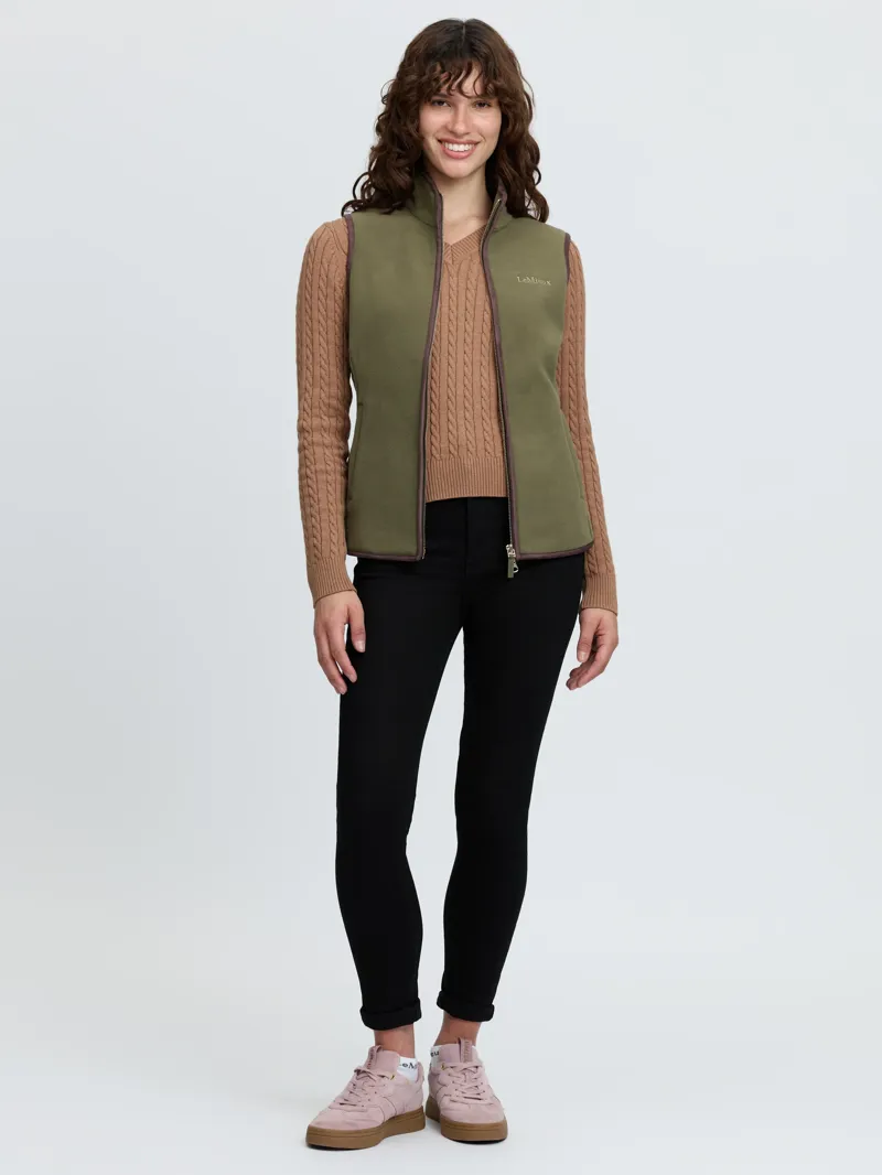 LeMieux Frankie Fleece Gilet Ladies in Willow Green-5