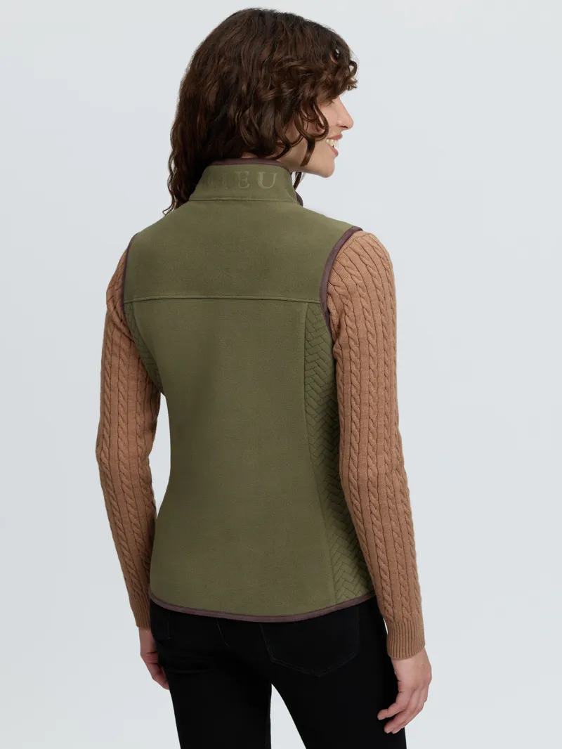 LeMieux Frankie Fleece Gilet Ladies in Willow Green-4