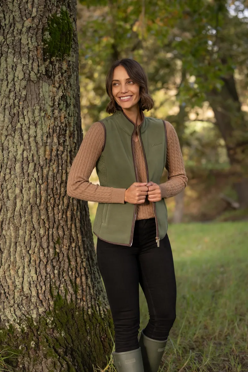 LeMieux Frankie Fleece Gilet Ladies in Willow Green-6