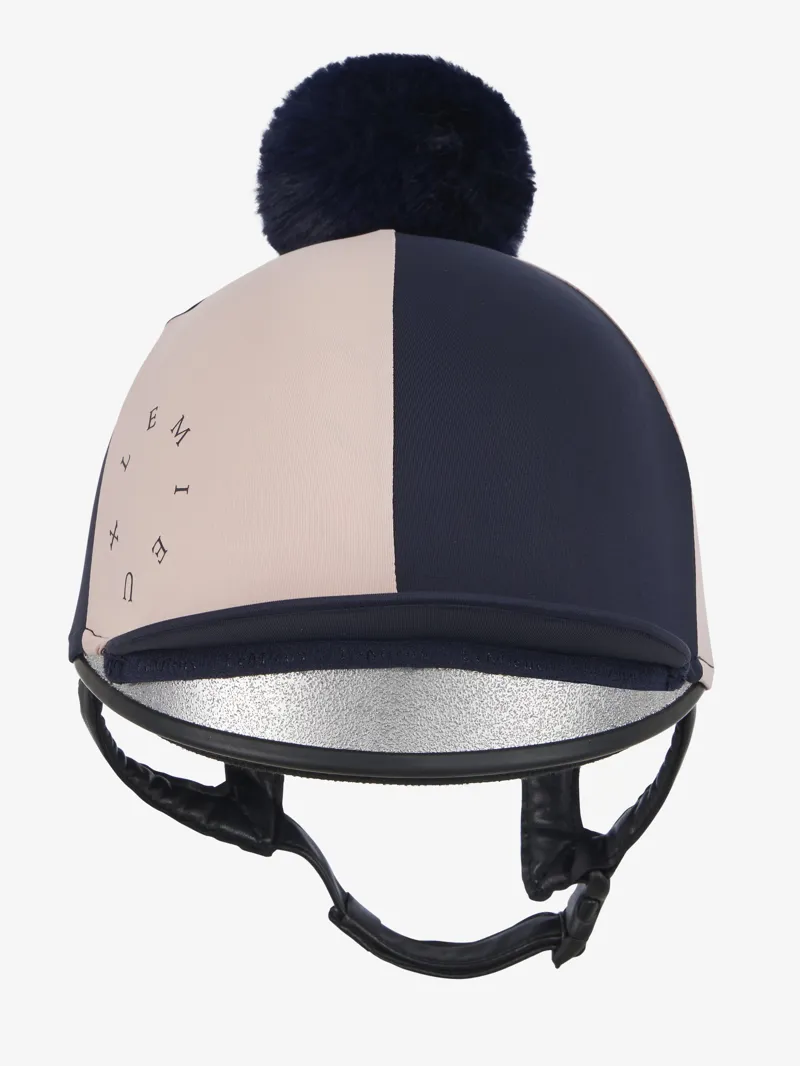 LeMieux Harlequin Hat Silk in Navy and Petal-5