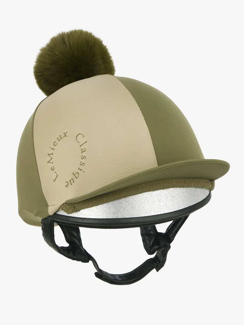 LeMieux Harlequin Hat Silk in Willow and Pear