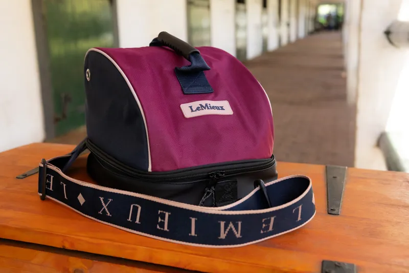 LeMieux Hat Bag in Blackberry-1