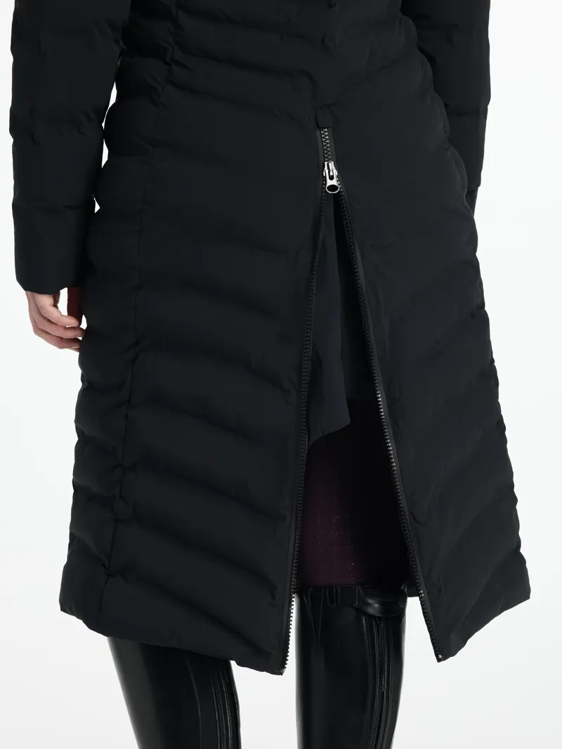 LeMieux Hayley Water Resistant Longline Puffer Coat in Black-2