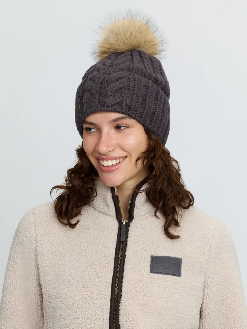 LeMieux Heritage Beanie in Cocoa