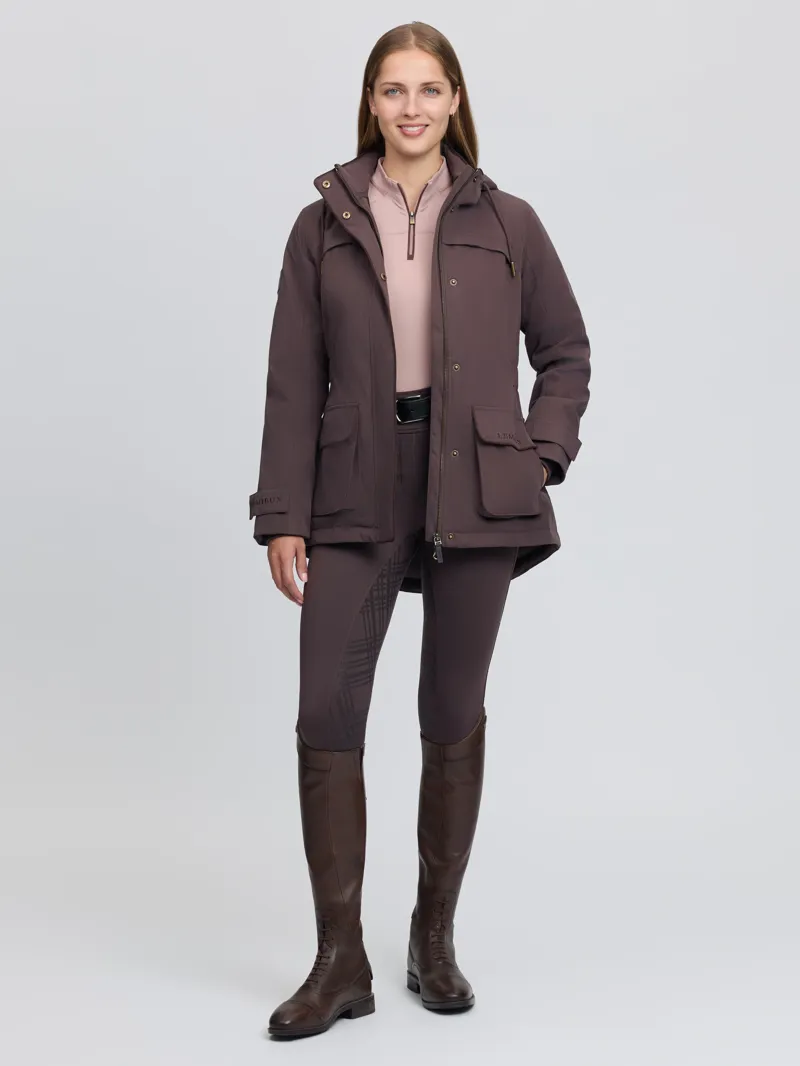 LeMieux Heritage Beatrice Waterproof Coat Ladies in Cocoa-7