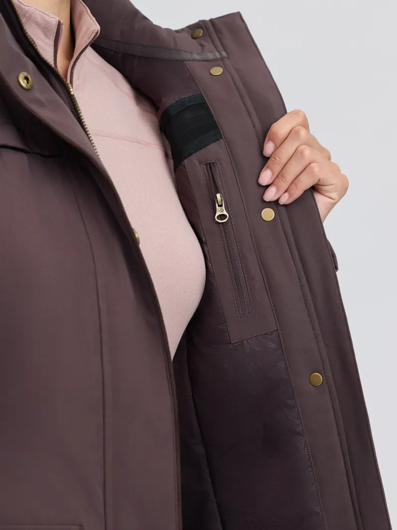 LeMieux Heritage Beatrice Waterproof Coat Ladies in Cocoa-8