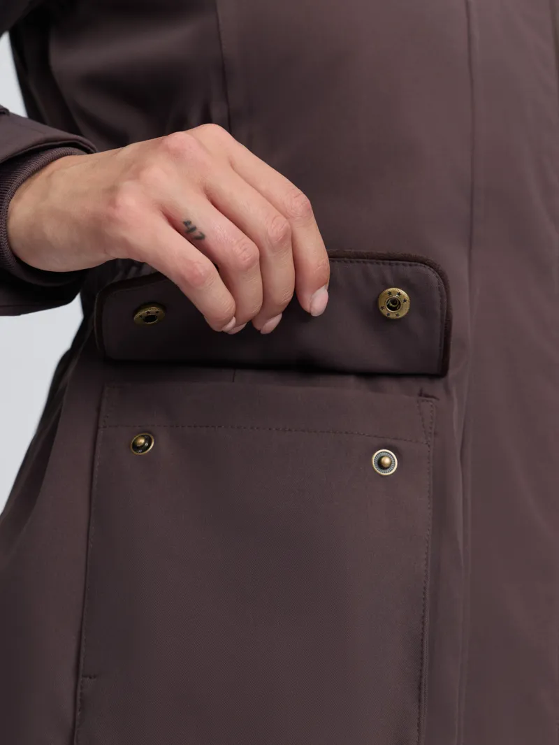 LeMieux Heritage Beatrice Waterproof Coat Ladies in Cocoa-2