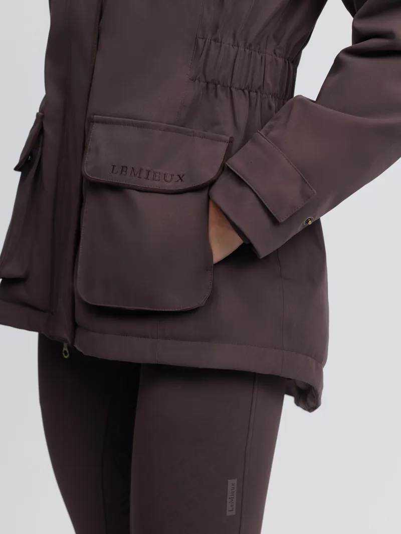 LeMieux Heritage Beatrice Waterproof Coat Ladies in Cocoa-3