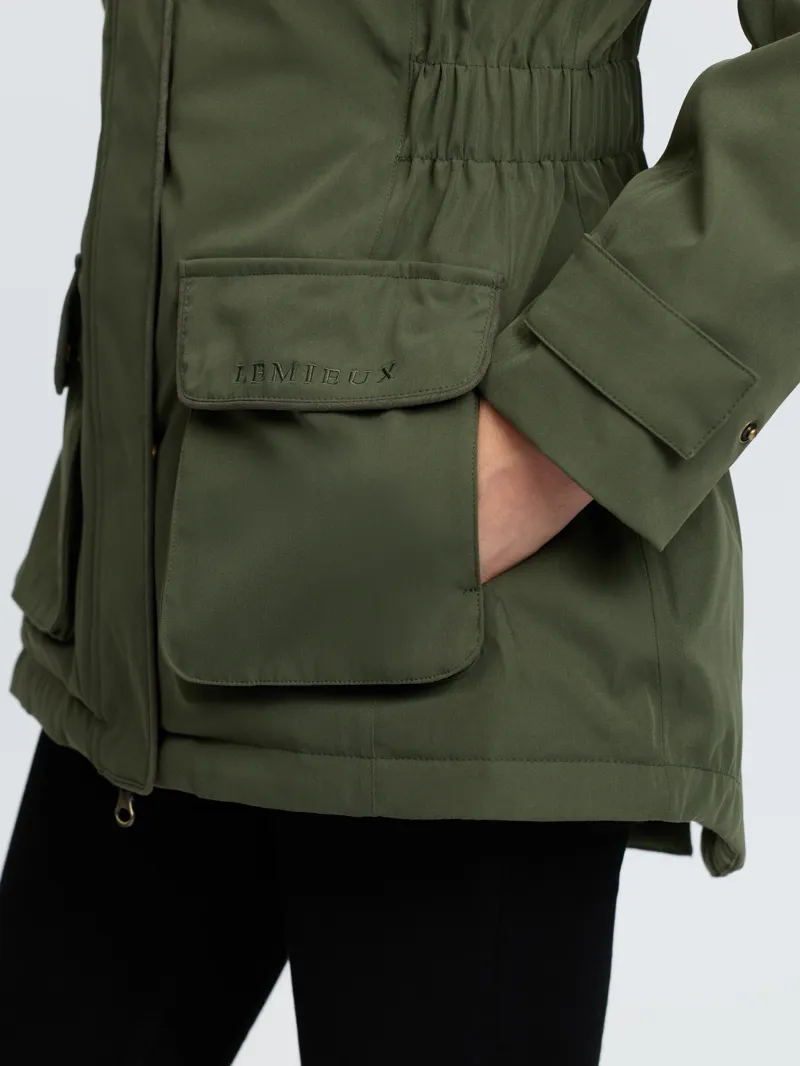 LeMieux Heritage Beatrice Waterproof Coat Ladies in Olive-9