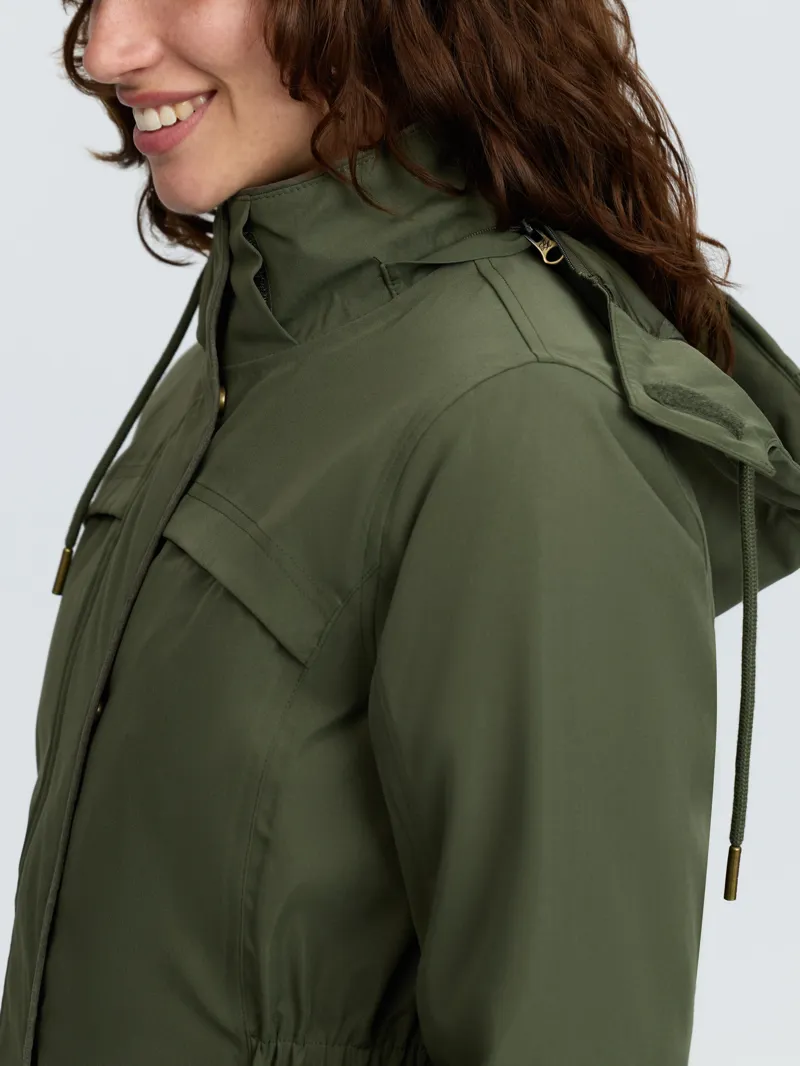 LeMieux Heritage Beatrice Waterproof Coat Ladies in Olive-8