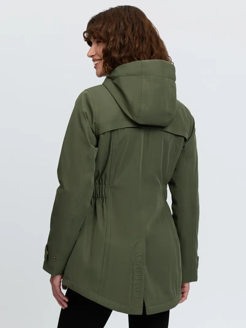 LeMieux Heritage Beatrice Waterproof Coat Ladies in Olive-3