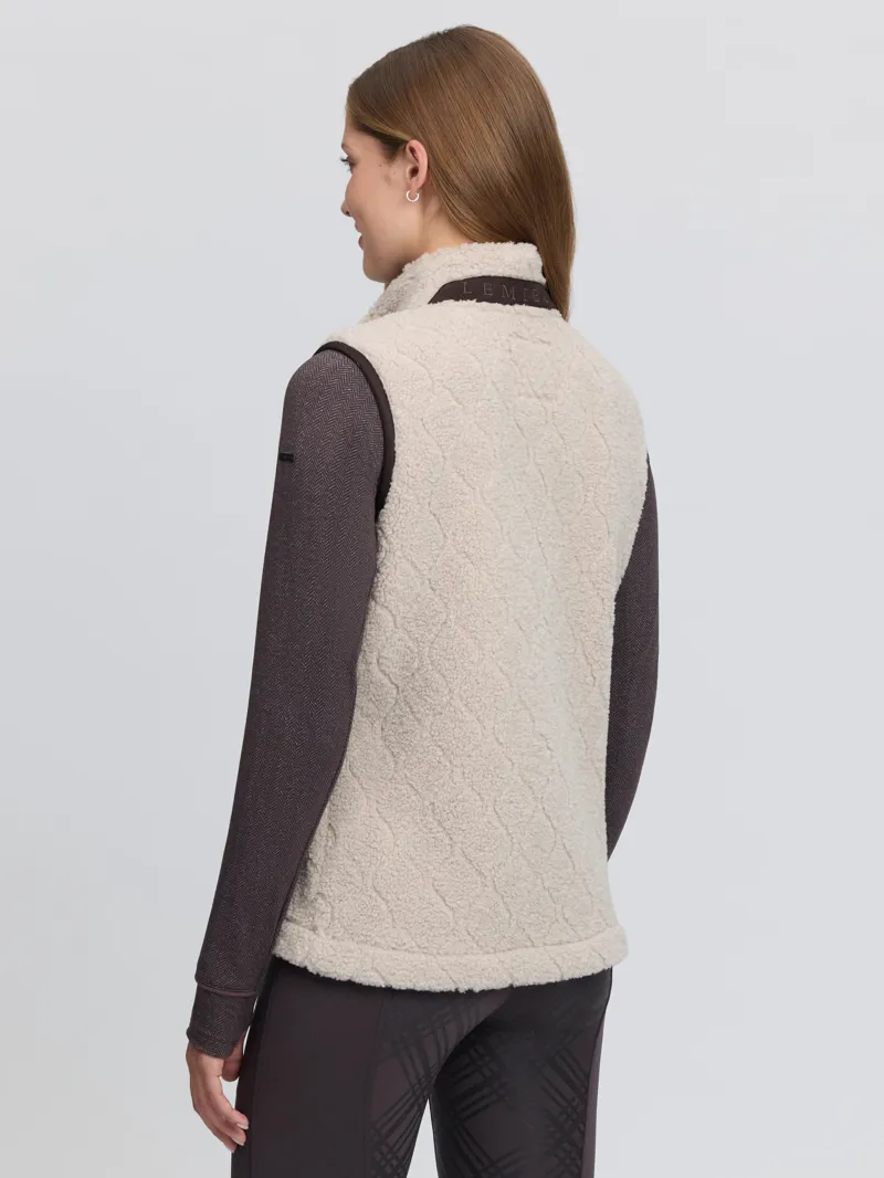 LeMieux Heritage Borg Gilet Ladies in Stone-7