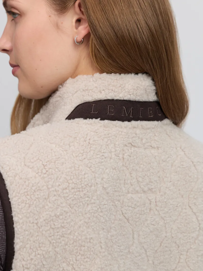 LeMieux Heritage Borg Gilet Ladies in Stone-6