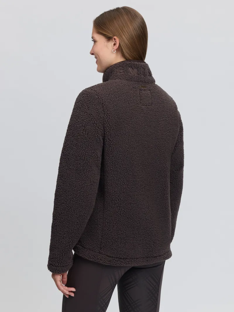 LeMieux Heritage Borg Zip Through Jacket Ladies in Cocoa-3