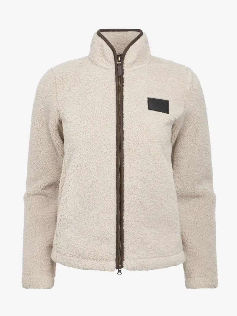 LeMieux Heritage Borg Zip Through Jacket Ladies in Stone-2