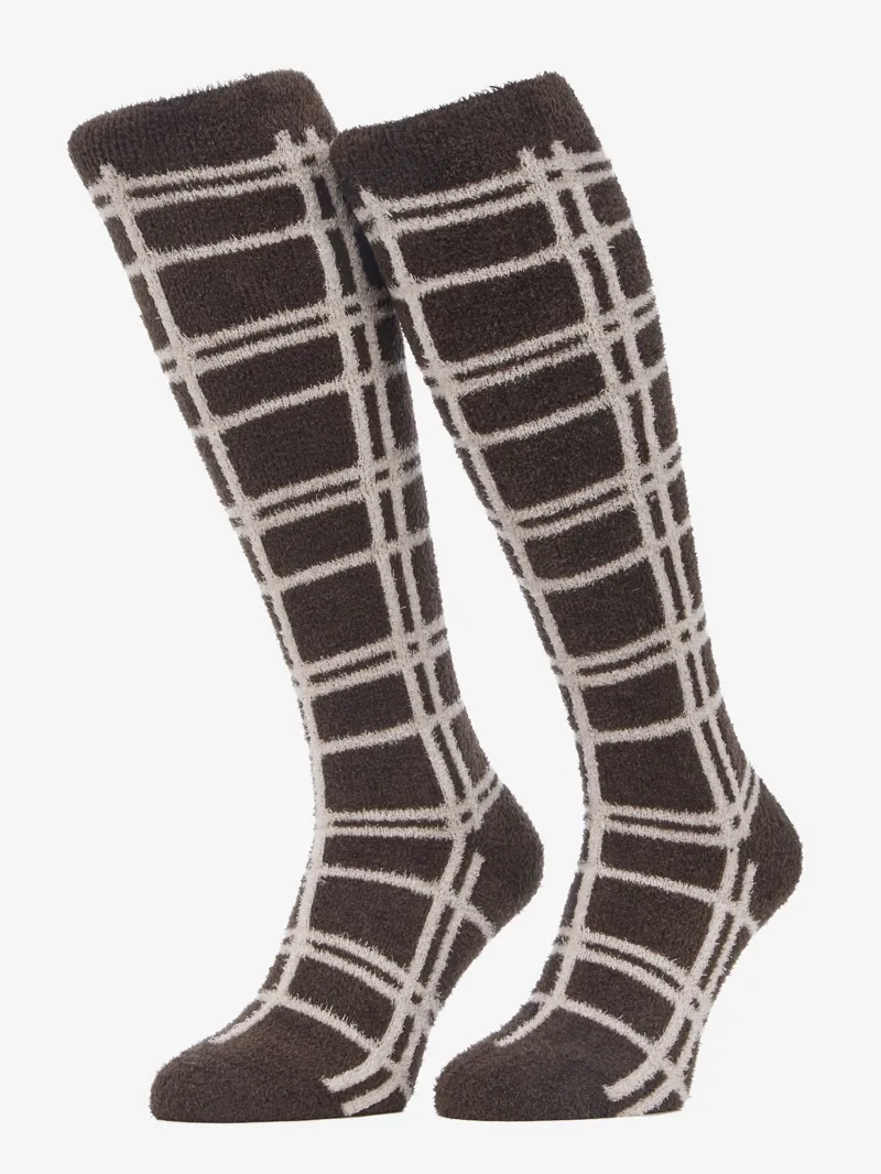 LeMieux Heritage Check Fluffies in Cocoa