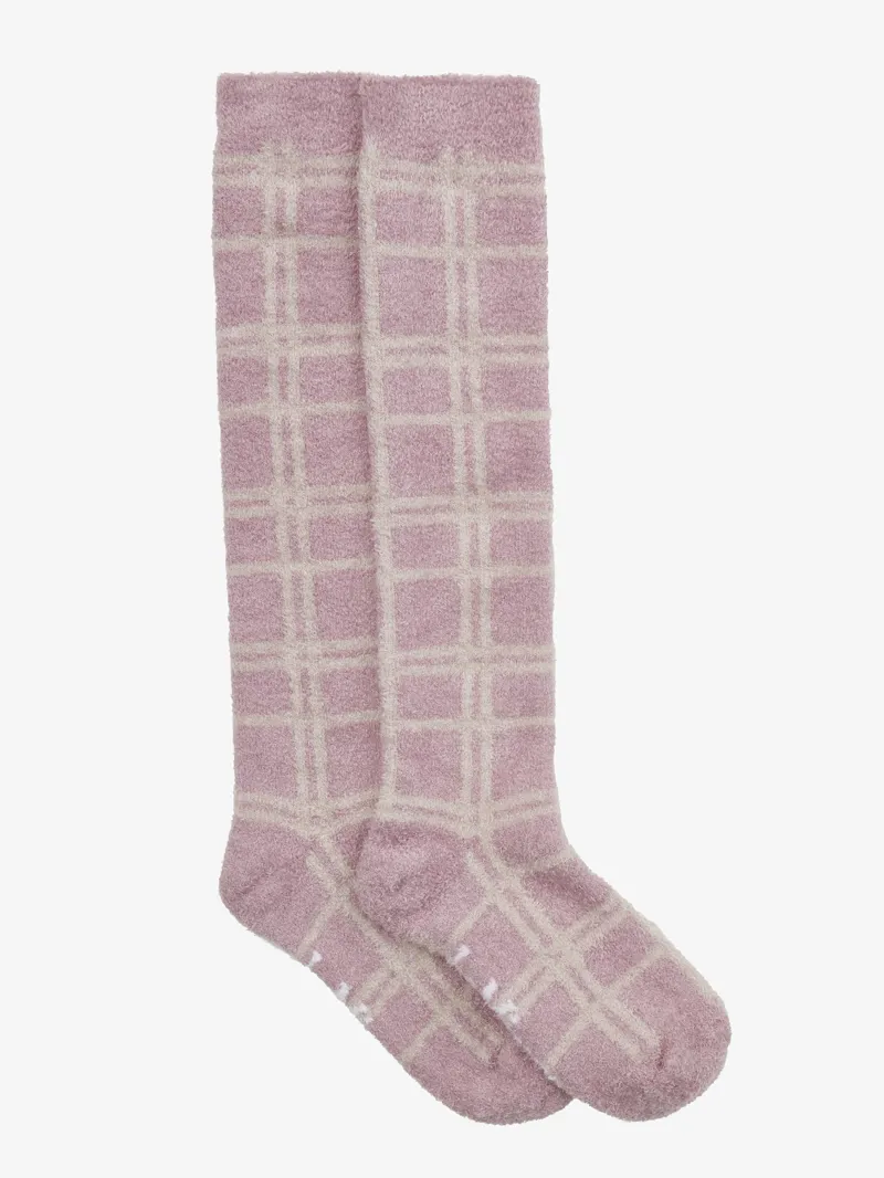 LeMieux Heritage Check Fluffies in Wild Rose-1
