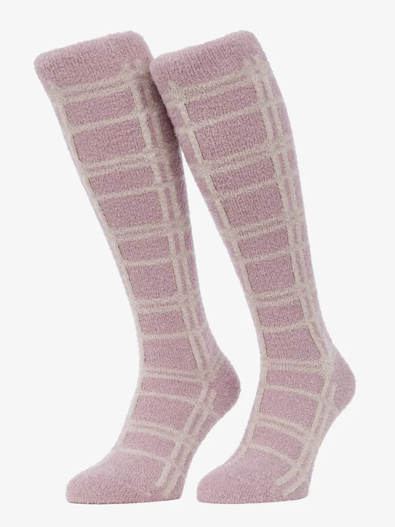 LeMieux Heritage Check Fluffies in Wild Rose