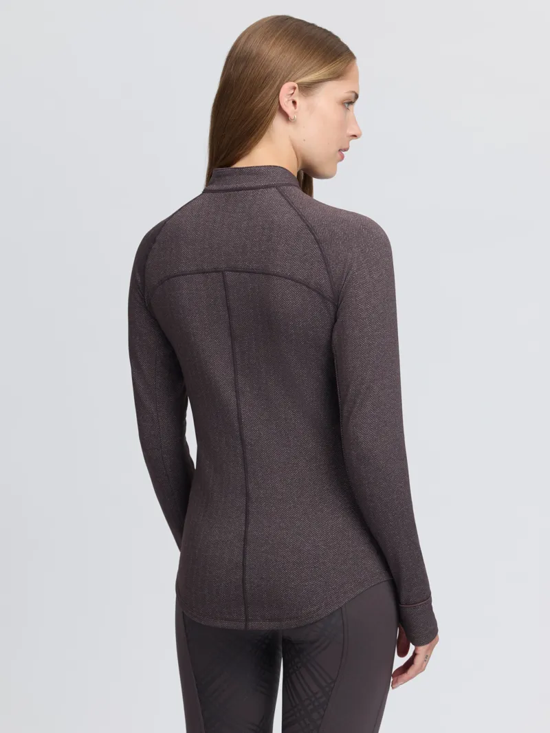 LeMieux Heritage Herringbone Base Layer Ladies in Cocoa-4