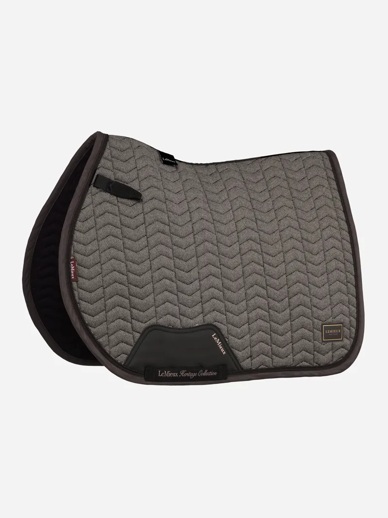 LeMieux Heritage Herringbone Jump Square in Cocoa