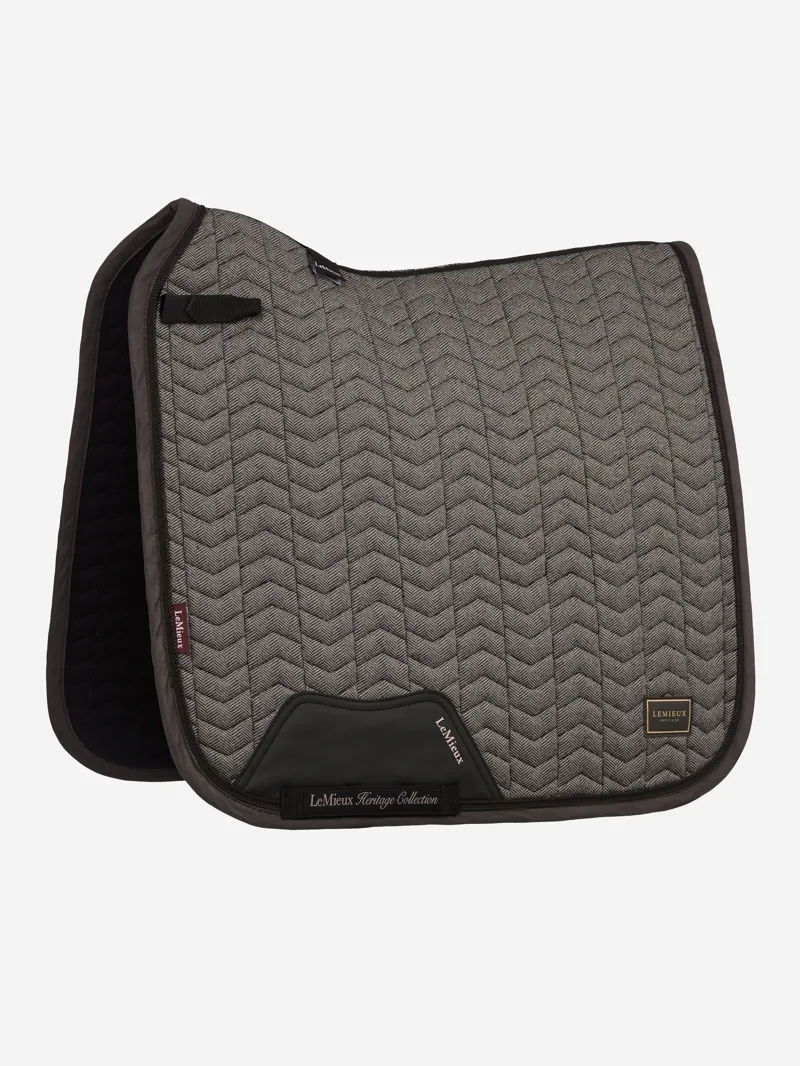 LeMieux Heritage Herringbone Dressage Square in Cocoa