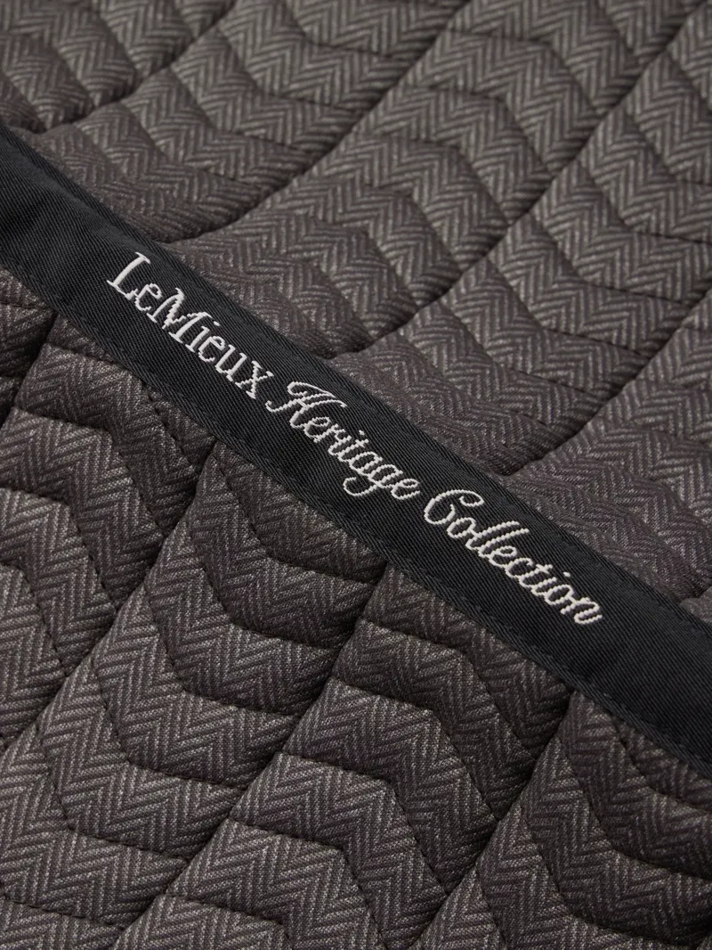 LeMieux Heritage Herringbone Dressage Square in Cocoa-3