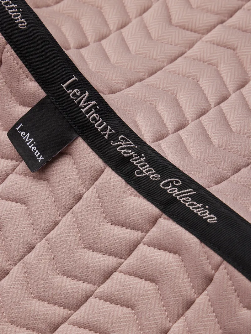 LeMieux Heritage Herringbone Dressage Square in Wild Rose-4