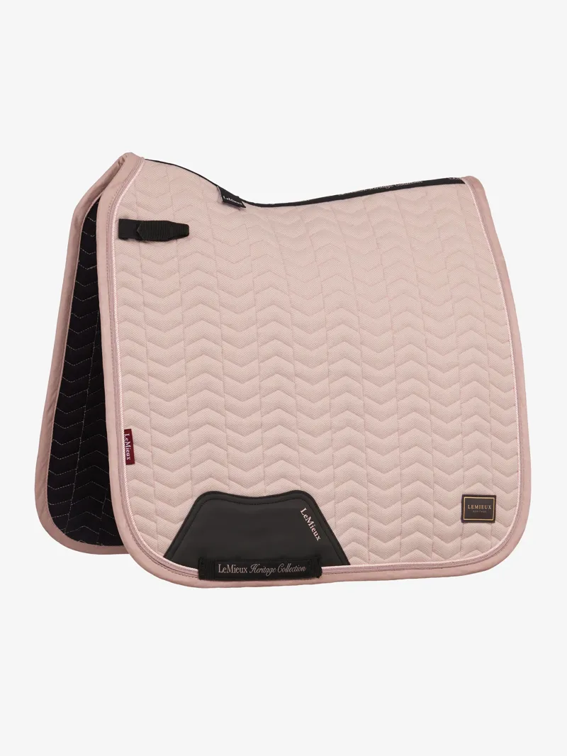 LeMieux Heritage Herringbone Dressage Square in Wild Rose