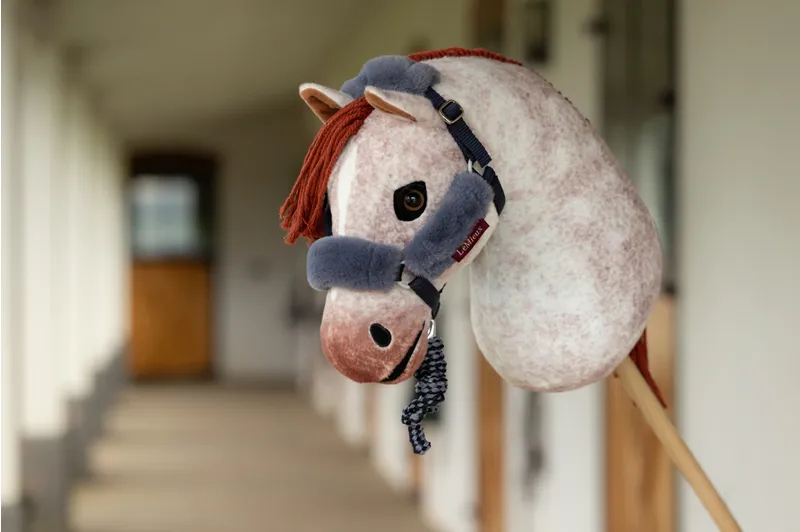 LeMieux Hobby Horse Comfort Headcollar Set in Navy-1