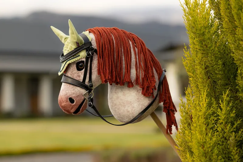 LeMieux Hobby Horse Fly Hood in Macaron-1