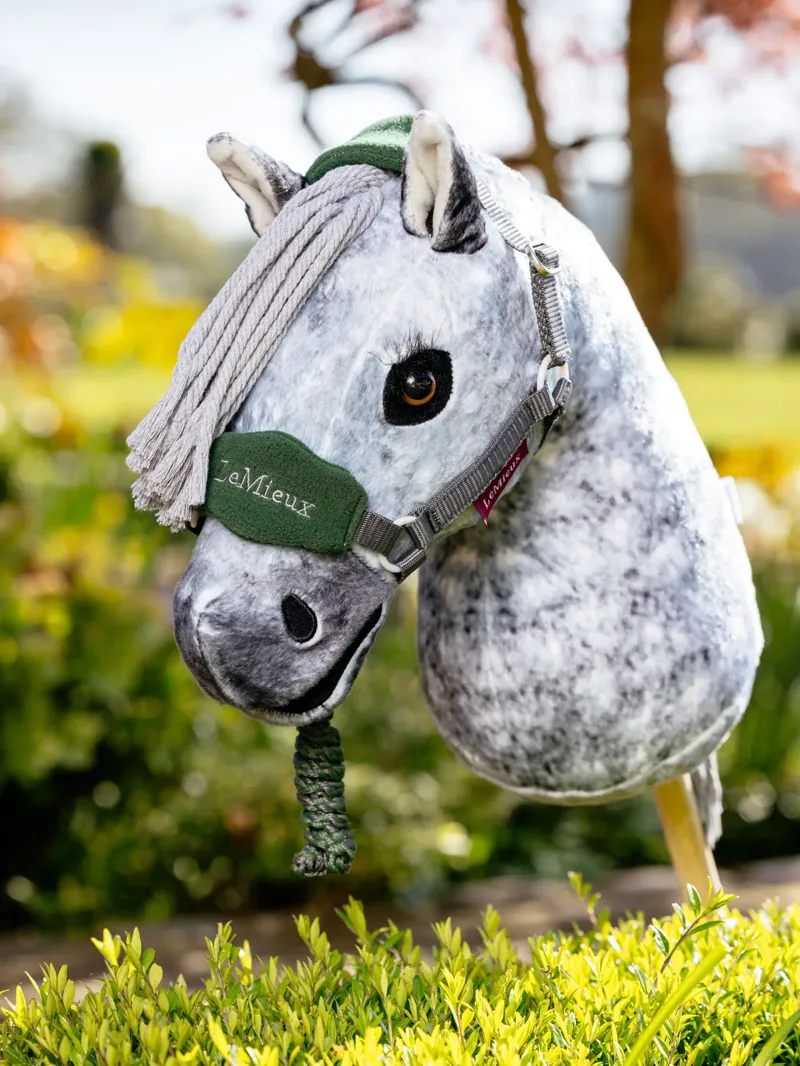 LeMieux Hobby Horse Vogue Headcollar and Leadrope in Hunter Green-1