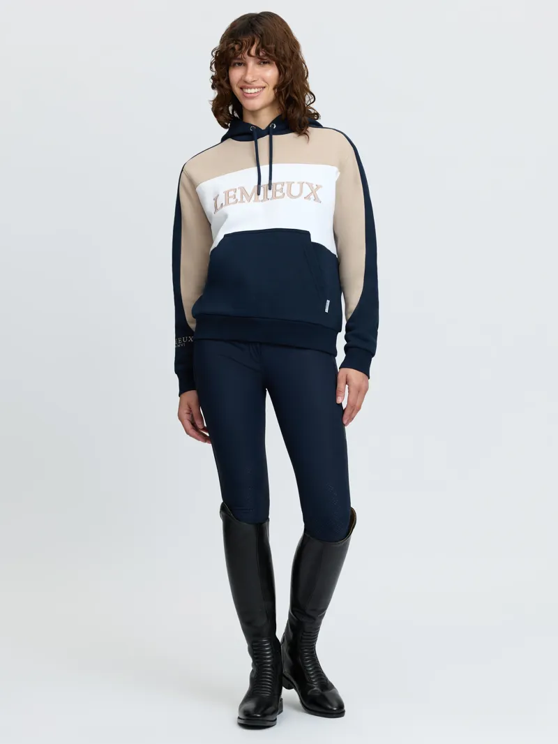 LeMieux Kadie Colour Block Hoodie Ladies in Navy-7