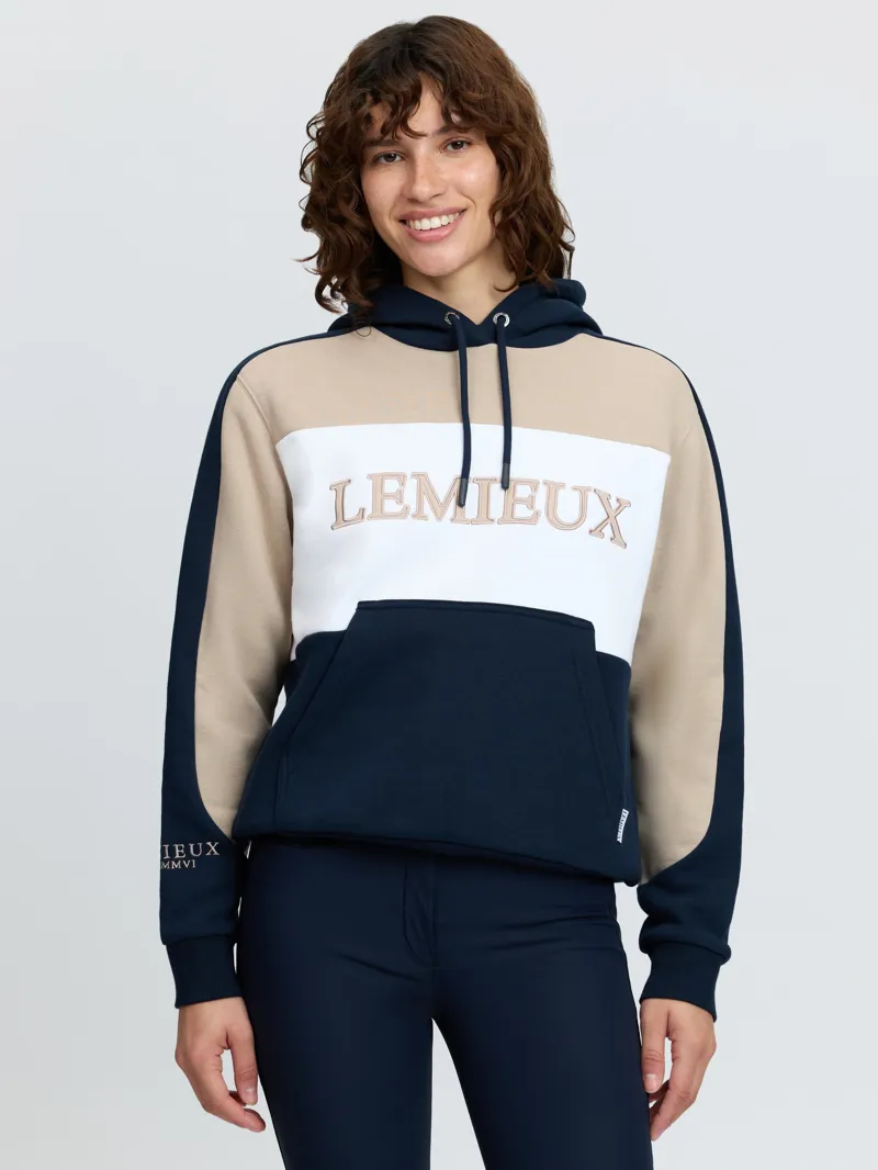 LeMieux Kadie Colour Block Hoodie Ladies in Navy