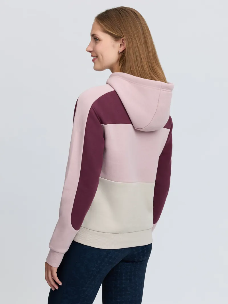 LeMieux Kadie Colour Block Hoodie Ladies in Wild Rose-3