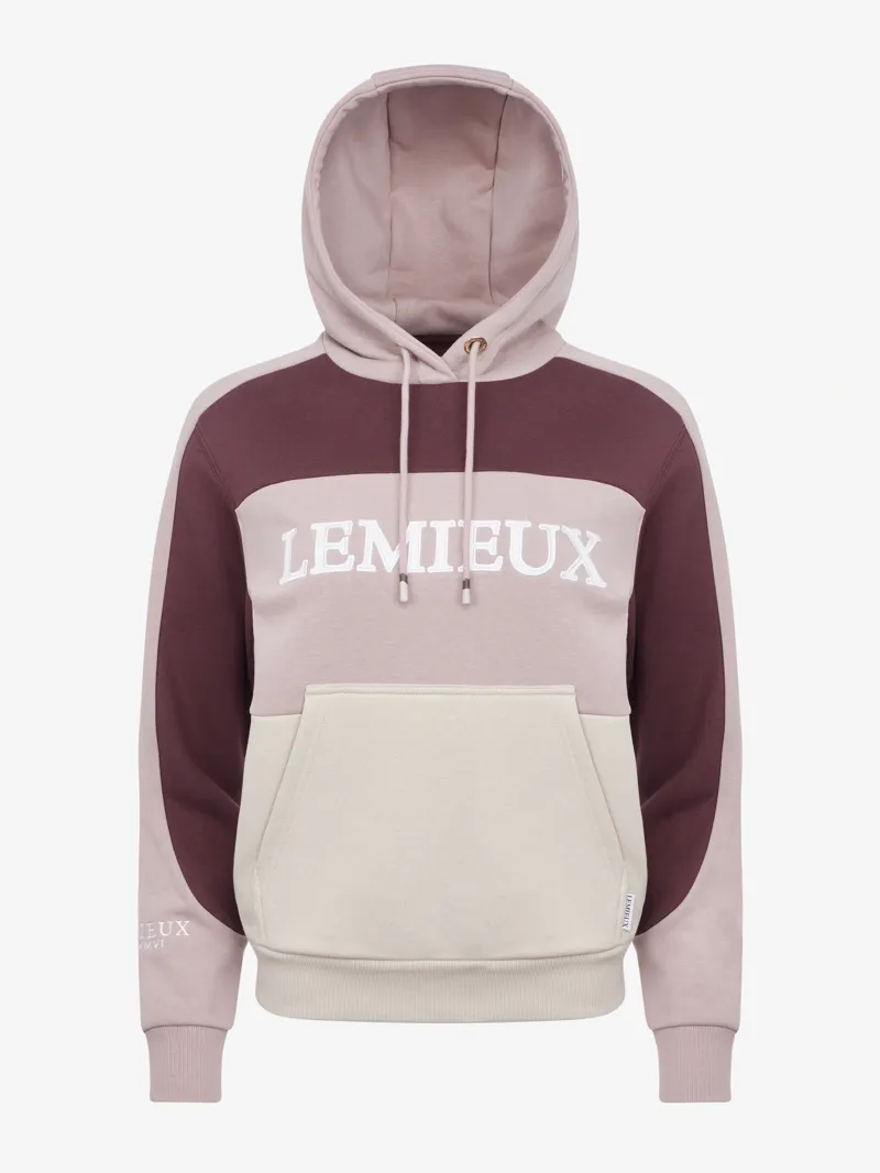 LeMieux Kadie Colour Block Hoodie Ladies in Wild Rose-2