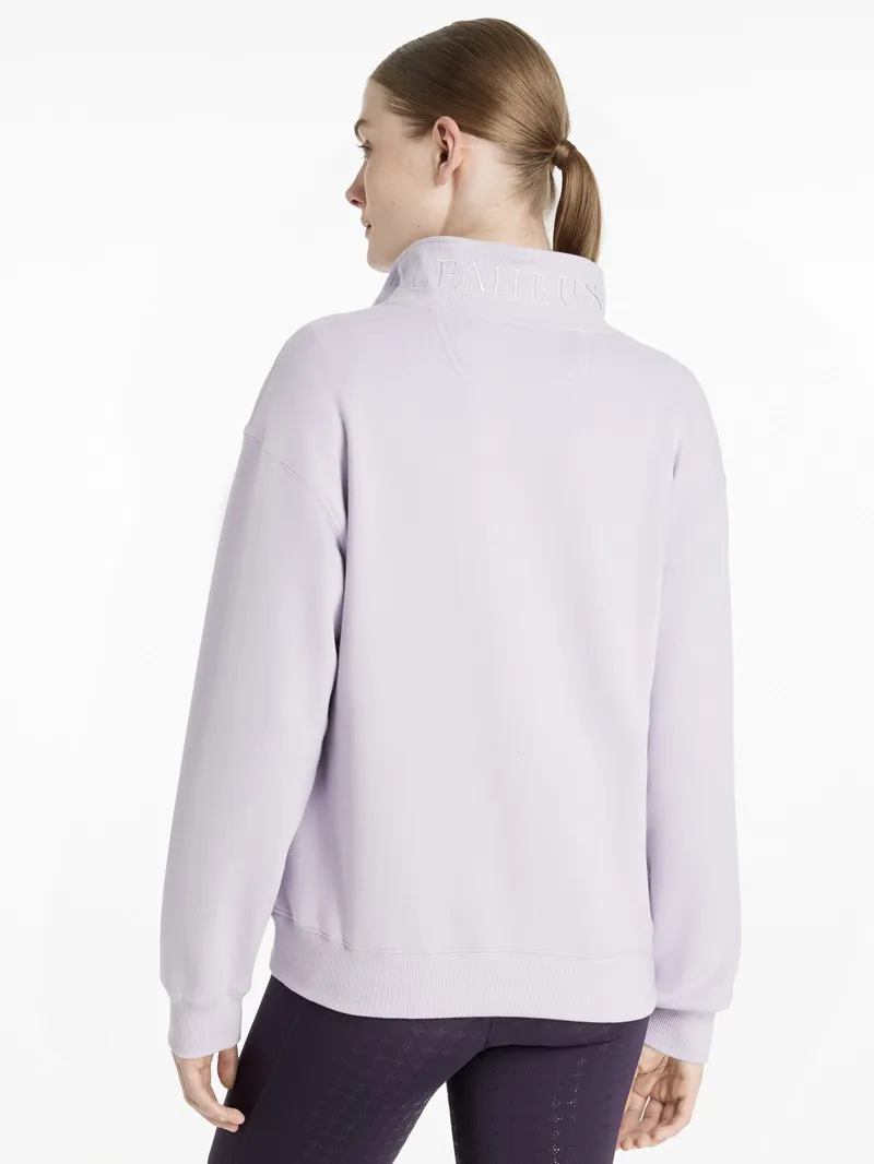 LeMieux Kiera Quarter Zip Sweatshirt Ladies in Lilac-2