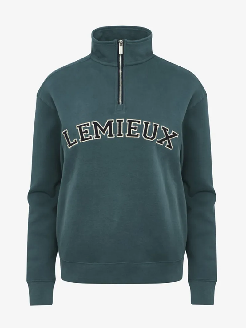 LeMieux Kelsie Quarter Neck Sweat Ladies in Jungle