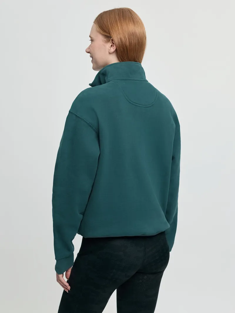 LeMieux Kelsie Quarter Neck Sweat Ladies in Jungle-2