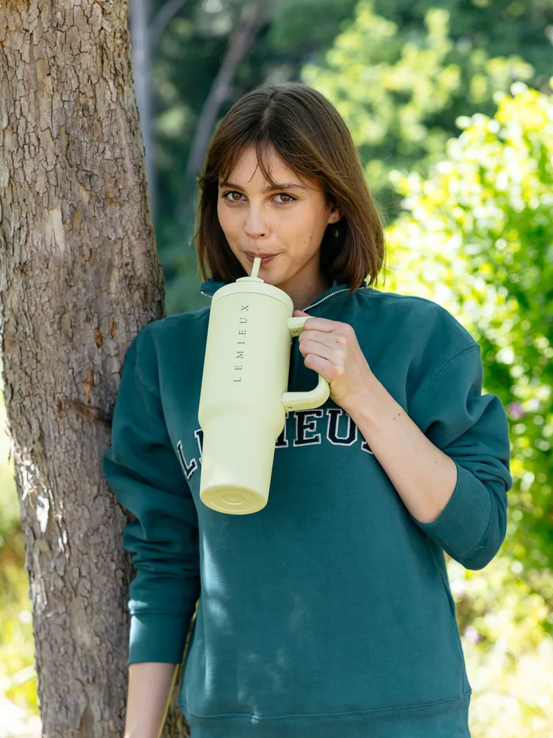 LeMieux Kelsie Quarter Neck Sweat Ladies in Jungle-4