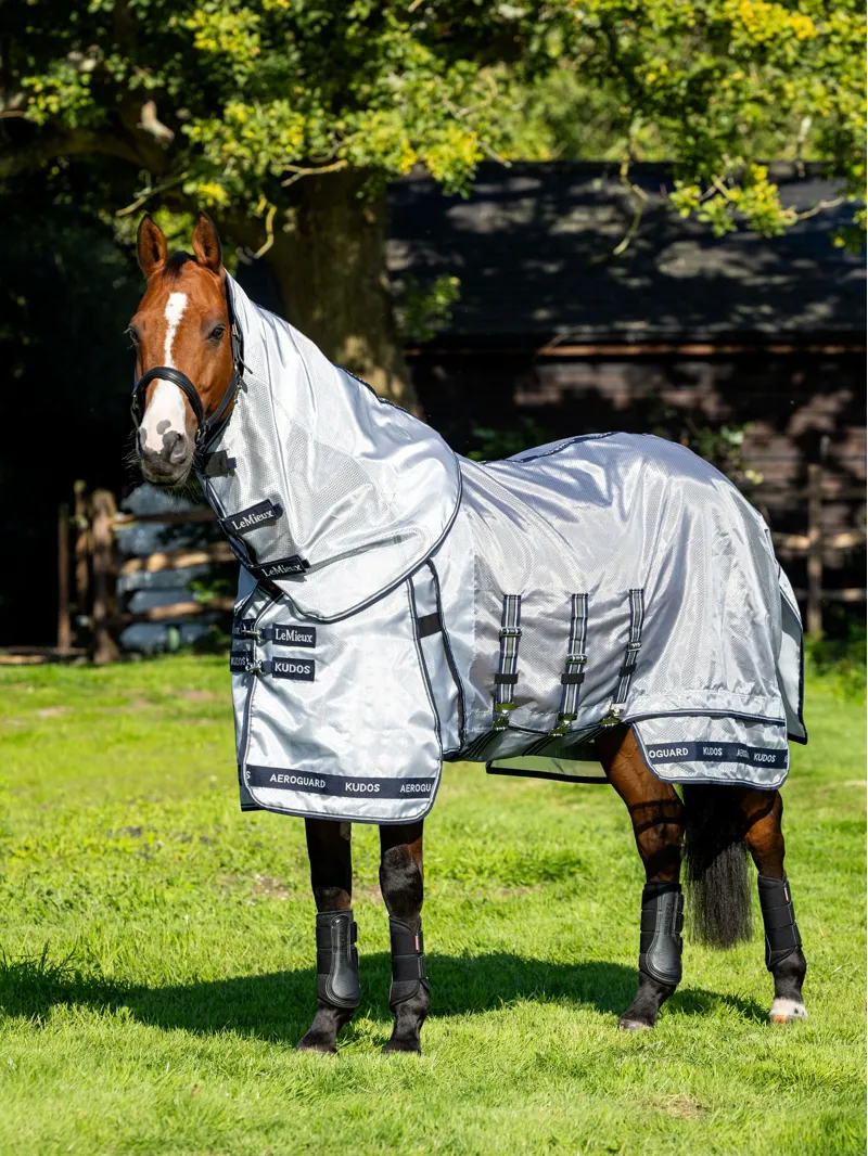 LeMieux Kudos AeroGuard Fly Rug in Silver-1