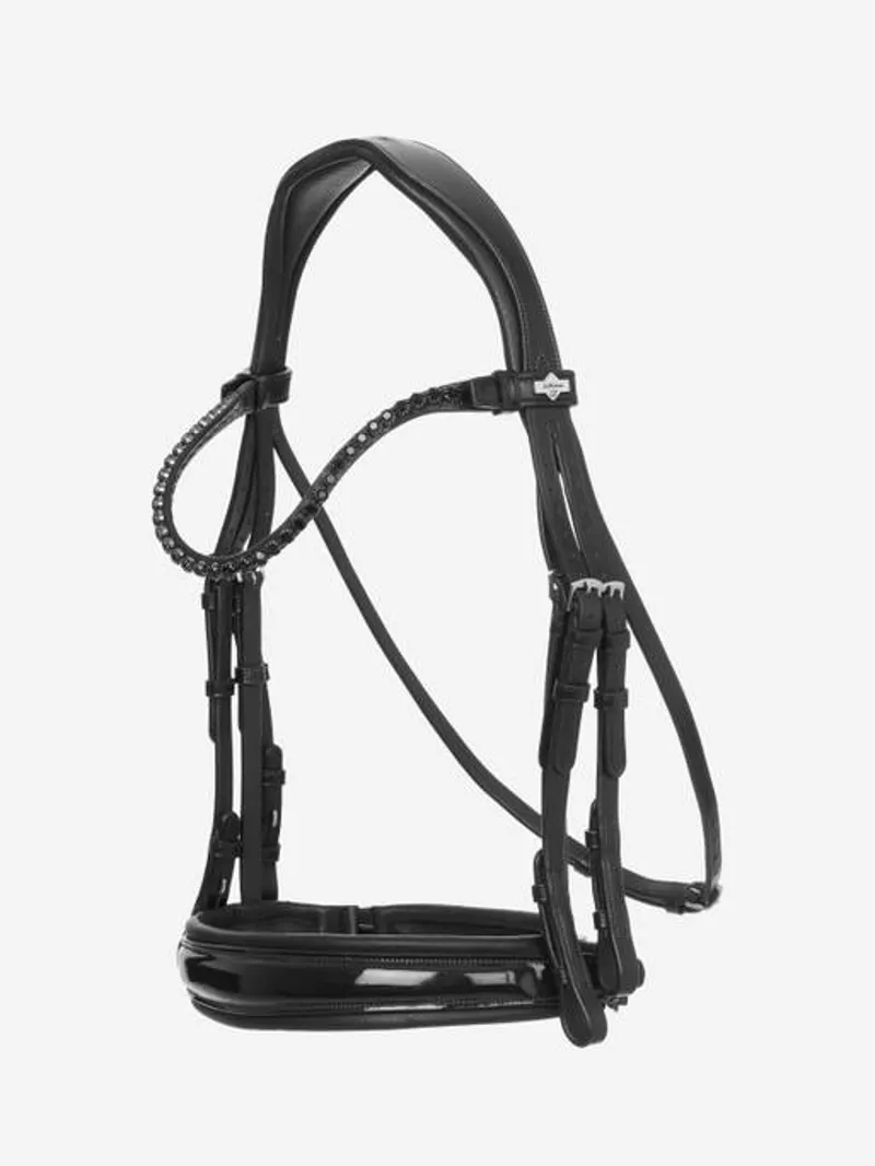 LeMieux Kudos Double Bridle in Black-3
