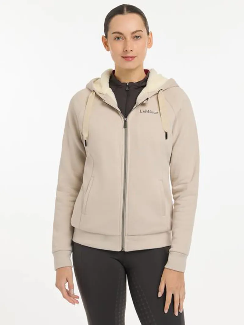LeMieux Leia Lined Hoodie Ladies in Stone