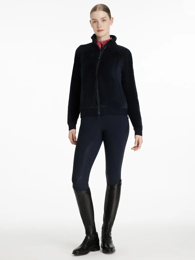 LeMieux Liberty Fleece Zip Through Ladies in Navy-2