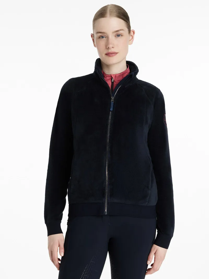 LeMieux Liberty Fleece Zip Through Ladies in Navy