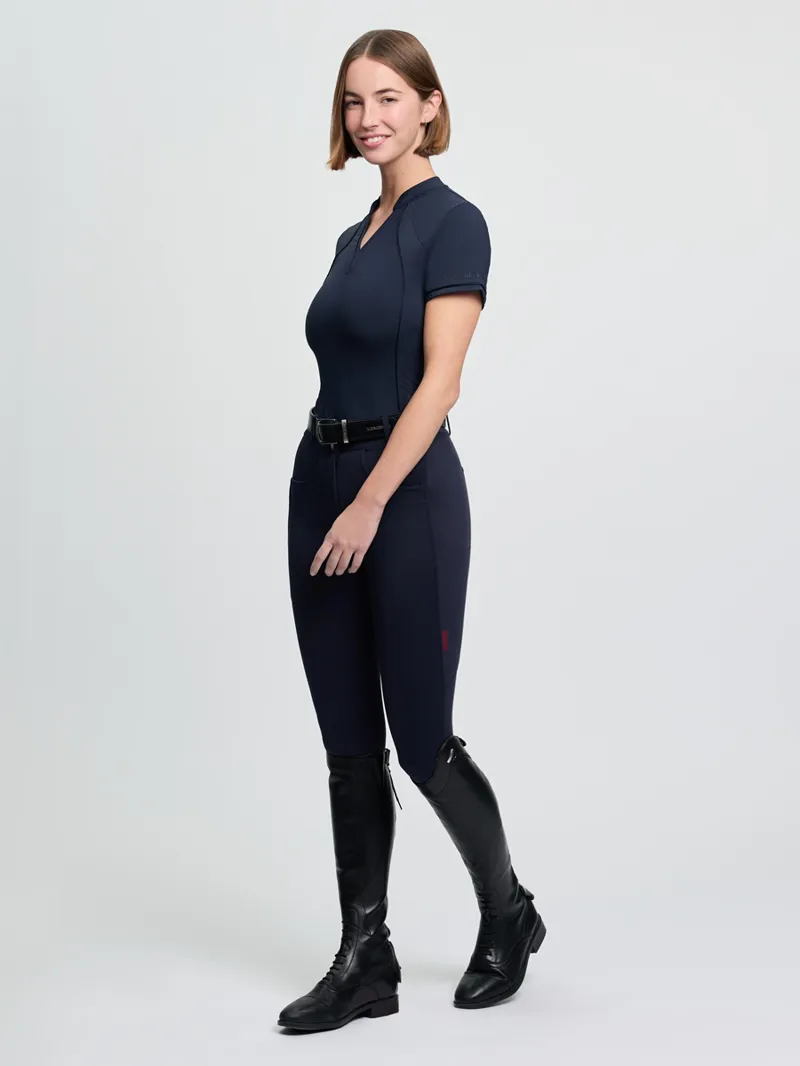 LeMieux Lisa Mesh Base Layer Ladies in Navy-1