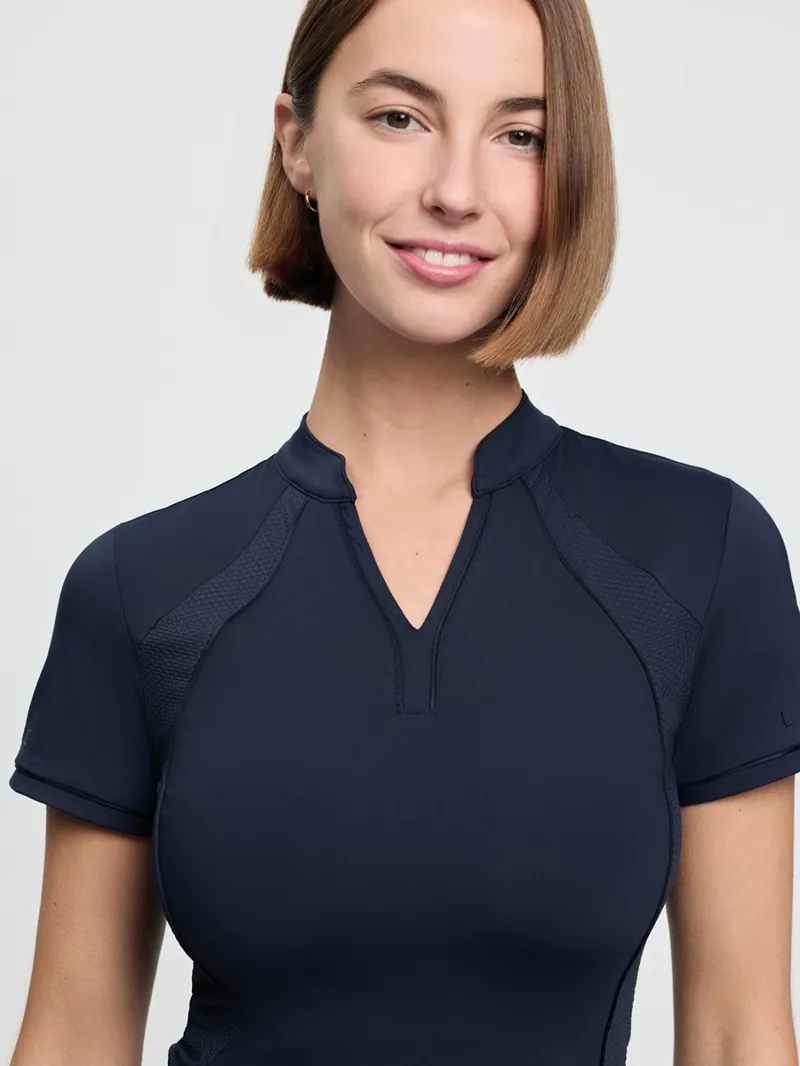 LeMieux Lisa Mesh Base Layer Ladies in Navy-3