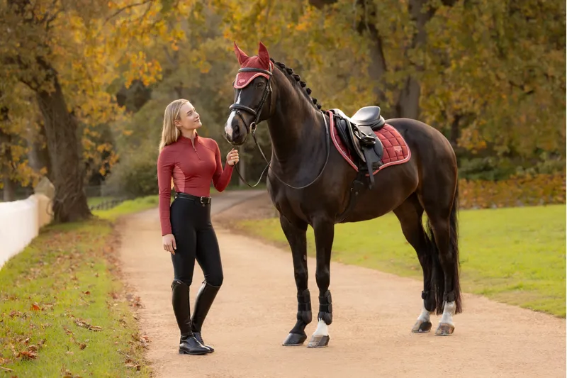 LeMieux Loire Classic Close Contact Saddle Pad in Russet-3