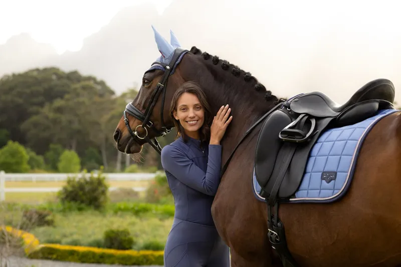 LeMieux Loire Classic Dressage Square in Powder Blue-1