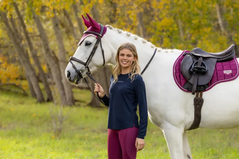 LeMieux Loire Classic GP Saddle Pad in Blackberry-4