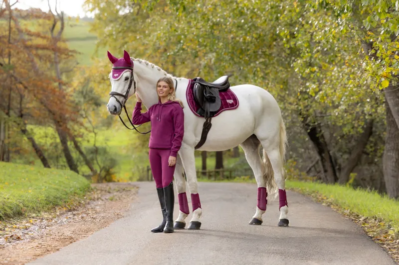 LeMieux Loire Classic GP Saddle Pad in Blackberry-2